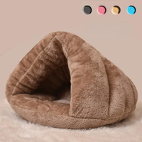 Dreieckige Haustier-Hundematte Winter Warme Plüsch-Katzenbett-Hütte Verdickter Schlafsack für Kleine Hunde Katzen Haustierzubehör