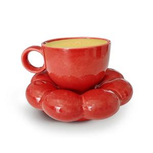 nordic style <b>reactive</b> <b>glaze</b> crackle color ceramic coffee <b>mug</b> without handle Hot Selling product Printed Handmade Ceramic - Product Image 6