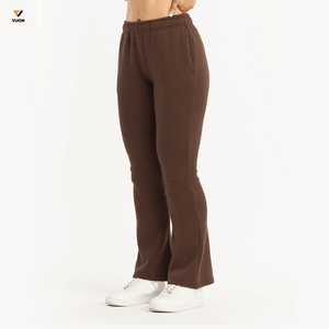 Custom Printed Seamless Yoga <b>Leggings</b> for <b>Women</b> Comfortable Stretch Flared Trousers with Embossed Logo Breathable Sustainable - Product Image 6