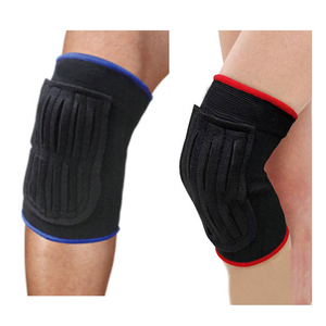 Rodillera Gruesa Blanca con Malla Transpirable y Cierre de Gancho y Bucle para Protección Profesional en Baloncesto, Unisex, Todas las Estaciones - Product Image 1