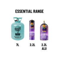 Bouteilles de gaz hélium jetables de haute qualité en acier haute pression de 2,2 L, fabrication européenne, pour gonflage de ballons