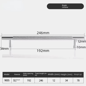 Nouveau T barre forme meubles matériel fournitures cuisine or placard armoire tiroir porte placard poignées moletées - Product Image 4