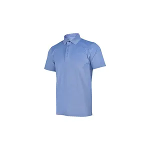 Ropa de hombre de poliéster Spandex Fitness Slim Fit camisa de impresión Camo botón abajo Golf Polo camiseta logotipo personalizado