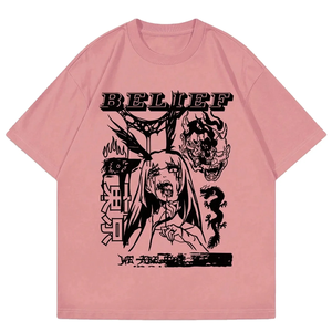 เสื้อยืดสกรีน OEM สั่งทำจำนวนมาก รับทำลายกราฟิกและโลโก้ตามแบบ มีหลายสีและผ้าให้เลือก เสื้อยืดสกรีน - Product Image 1