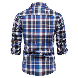 Camisetas de franela para hombre de talla personalizada más populares, camisetas de franela para hombre de nuevo estilo hechas a medida, camisetas para hombre con cuello redondo - Product Image 3