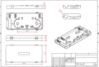 Boîtier FOS-34 pour fibre optique FTTH FTTX, boîte de distribution verticale pour câble de branchement, cassette de raccordement pour immeuble d'appartements
