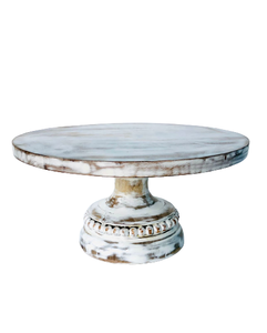 Prisma Designs Support à gâteau en bois d'acacia artisanal, plateau de présentation de dessert rustique et écologique, plateau de service pour mariage - Product Image 2