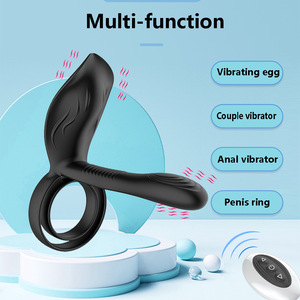 Anneau vibrant rechargeable à double anneau pour couples - Product Image 6