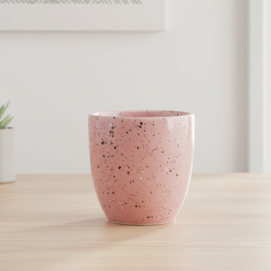 แก้วชาพอร์ซเลนคุณภาพพรีเมียม 3461009-0.15 ดีไซน์นอร์ดิก ทนทาน 150 มล. สีดำพ่นลายจุดขาว - Product Image 2