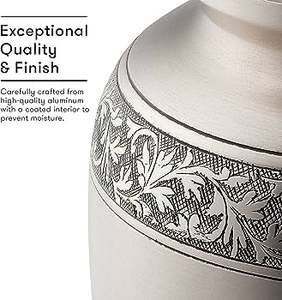 Metal Aluminium Cremation <b>Keepsake</b> Urn for Adult <b>Pets</b> <b>Ashes</b> Available with Custom Design and Color Made in India - Product Image 6