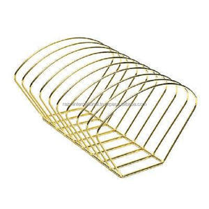 Support de livre de fil de fer enduit de poudre d'or - Product Image 6