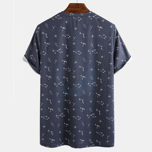 Camiseta ligera de microfibra con cuello redondo para hombre, diseño de sublimación de verano a la moda, venta en línea - Product Image 2