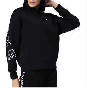 Sweat à capuche femme fermeture éclair complète hiver surdimensionné Fitness épaule tombante coupe ample vêtements d'extérieur respirants hauts à la mode sweats à capuche femme - Product Image 4