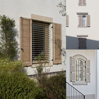 Volets verticaux élégants en bois massif, style rustique, moderne, écologique, durable, facile à nettoyer, pour salon, hôtel, sur mesure
