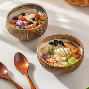 Bol en coquille de noix de coco artisanal petit bol écologique pour la fête Logo laser gratuit fabriqué au Vietnam pour les présentoirs de bougies - Product Image 5