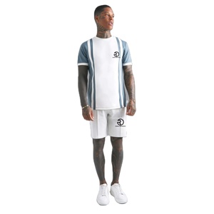 Ensemble d'été deux pièces à manches courtes sublimé pour hommes OEM personnalisé ensemble t-shirt et short en coton pour hommes - Product Image 1