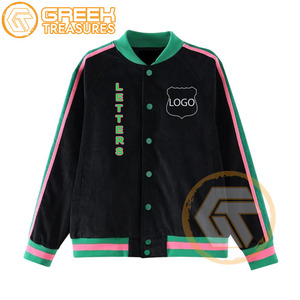 Alpha personnalisé |   Veste universitaire en molleton de coton Kapa brodée, sororité, haute qualité, respirante, séchage rapide, fermeture éclair, vestes pour femmes - Product Image 3