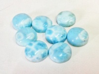 Quartz bleu naturel, pierres précieuses, cabochons ronds de 3 mm et 6 mm, dos plat, pour bijoux, lot en gros