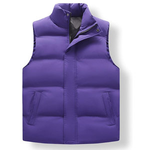 Veste matelassée légère de haute qualité pour hommes, manteau, veste d'hiver respirante, vêtements d'extérieur décontractés, logo chaud, conception de bulles sans manches - Product Image 6