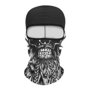 Masque de ski intégral imprimé de logo personnalisé cagoule pour le cyclisme et la course en plein air style crâne avec conception de personnage à un trou - Product Image 3