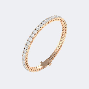 Bracelet tennis en diamants ronds sertis à griffes, 7,65 CTW - Product Image 2