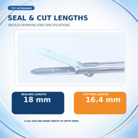 Équipement de chirurgie vétérinaire YYF SM1520, coupe-suture ouvert électrique en acier inoxydable, 5 mm, 20 cm, à mâchoires droites, autoclavable