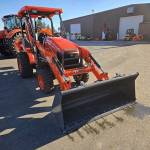 Tracteur-chargeur et pelle rétrocaveuse haute puissance L47 50 CV pour usage agricole avec boîte de vitesses, pompe, capot et benne - Product Image 3