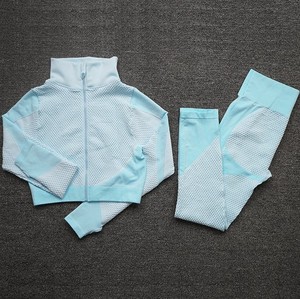 2025 Seamless Gym Fitness Sets <b>Women's</b> Athletic Clothing Sexy Workout Attire <b>Leggings</b> Sports Bra Active Wear 2 piece set <b>women</b> - Product Image 3