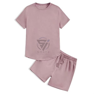 Ensemble chemise et short pour homme, uni, couleur unie, manches courtes, chemise à col en V tendance et short - Product Image 3