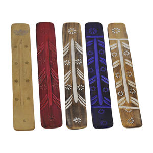Colored <b>Incense</b> <b>Stick</b> Stand Set of Five Painted Finishing Design Tableware Wood <b>Incense</b> <b>Holder</b> - Product Image 1