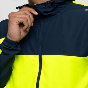Veste coupe-vent à capuche pour homme de qualité supérieure, style hip-hop, légère, couleurs contrastées, prix 100% nylon - Product Image 3