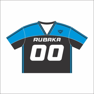 Maillots de football cousus par sublimation complète, hauts courts en maille respirante avec col en V personnalisés, maillots de football américain - Product Image 1