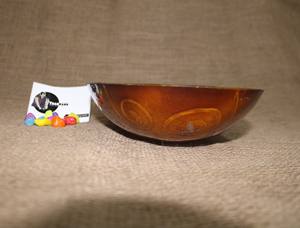 Cuenco de resina Premium para servir comida, diseño en espiral, Color amarillo, forma redonda, tamaño mediano, cuenco de diseñador Tradnary - Product Image 4