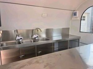 รถพ่วงรถเข็นขายอาหารเคลื่อนที่ได้สำหรับขายไปยังสหรัฐอเมริกา/ยุโรป/เกาหลีใต้/บาฮามาสพร้อมบริการจัดส่งที่รวดเร็ว - Product Image 4