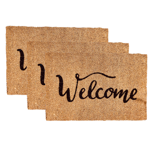 Vente chaude de tapis d'intérieur/tapis de porte revêtement de sol naturel: tapis d'intérieur avec base antidérapante, 40x60cm, fibre de coco - Product Image 1