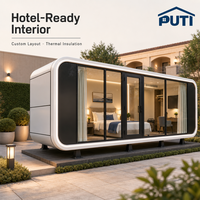 Cabine mobile moderne Apple Cabin, unité d'exposition préfabriquée de luxe pour les projets d'exposition en plein air et de promotion de marque