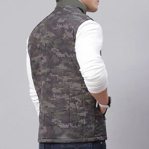 Veste en Tissu pour Hommes de Grande Taille Personnalisée en Toile Imperméable Décontracté Hiver Sans Manches Design Bulle - Product Image 6