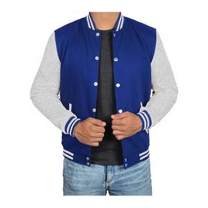 Men's Varsity <b>Jacket</b> Winter Waterproof Breathable High Quality Fabric <b>Patchwork</b> Leather Comfy to Wear Plus Size - Product Image 1