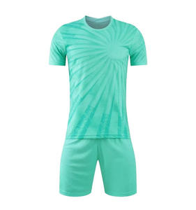 Tenue d'entraînement de football 2025 – Maillot respirant imprimé à manches courtes en tissu confortable pour les séances d'entraînement quotidiennes – Fournitures de vêtements de football - Product Image 1
