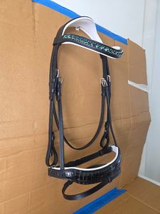 Brida de caballo de cuero Ecuestre para deportes al aire libre de las exportaciones globales más vendidas MH totalmente personalizada de alta calidad OEM/ODM aceptado - Product Image 3