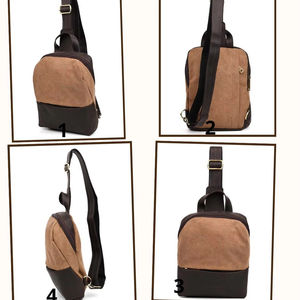 กระเป๋าหนังผ้าแคนวาสสะพายหน้าอก แฟชั่นฤดูร้อน น้ำหนักเบา ใช้งานได้หลากหลาย เหมาะสำหรับการเดินทาง ใช้ได้ทุกวัน สำหรับทุกเพศ รุ่น CSB-0066 - Product Image 1