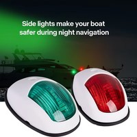2 pièces Feux de positionnement LED 12V 24V pour bateau, lampe de signalisation marine, accessoires de yacht, feux de camion et remorque rouge et vert