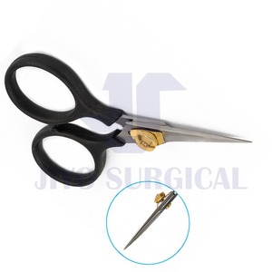 Meilleure manucure Ciseaux à cuticules pour ongles Ciseaux à cuticules courbés Super produit Rasoir à mouches Lames droites et tranchantes Acier inoxydable CE or - Product Image 4