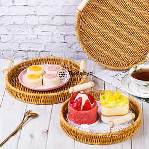 Tradebyd Cestas de mimbre de lujo hechas a mano Almacenamiento rústico natural para interiores - Product Image 1