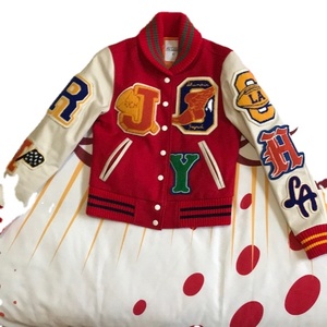 Vestes universitaires en laine pour hommes avec écussons en chenille Style Letterman pour la saison d'hiver avec logo personnalisé - Product Image 1