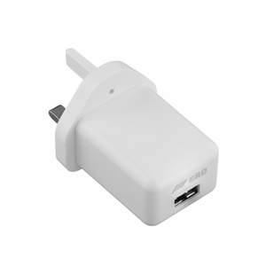ERD TCU-623 UK PLUG USB-A VOOC CHARGER WHITE 33W - Product Image 2