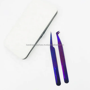 แหนบต่อขนตาแบบมืออาชีพ ป้องกันแม่เหล็ก ทำจากไทเทเนียมสแตนเลส ขนาด 12-14 ซม. รับทำโลโก้แบรนด์ส่วนตัว - Product Image 5