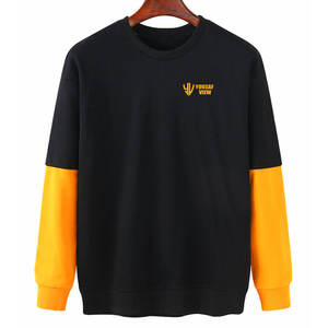 เสื้อกันหนาวลำลองสำหรับผู้ชายเสื้อสเวตเชิ้ตผ้าฝ้ายผสม - Product Image 1