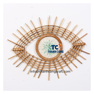 Panier en rotin naturel abordable fait à la main en rotin décoratif pour la maison de style écologique Tenture murale Design durable du Vietnam - Product Image 1