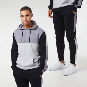 Survêtement en laine respirant confortable personnalisé avec logo brodé pour une utilisation quotidienne en extérieur au printemps-comprend un pantalon de survêtement - Product Image 1